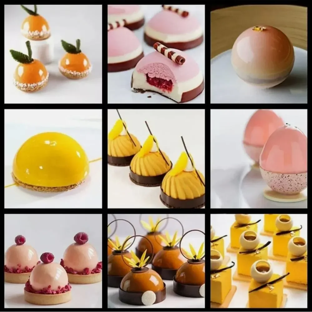 Hot Cocoa Bomb Molds Sphere Baking Molds Hot Chocolate Bomb Molds Silicone Ball